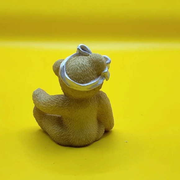 1998 Enesco Avon Exclusive Birthstone Bear Figurine - April Diamond 1.5x1.5 Inch - Picture 3 of 6